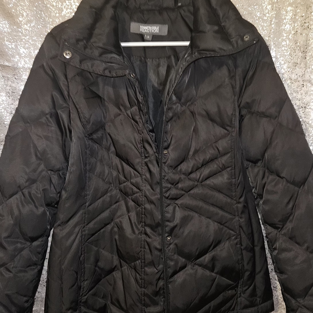 Kenneth Cole Reaction Quilted Black Puffer Jacket